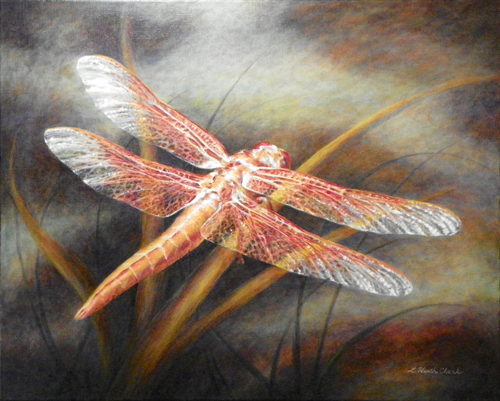 Dragonfly, Acrylic painting on canvas