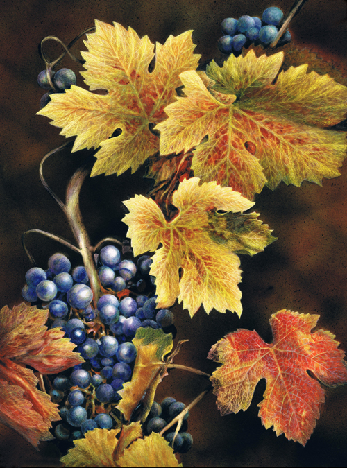 A Taste of Autumn, Acrylic on Clayboard