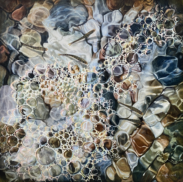 The Shallows, Acrylic on Clayboard